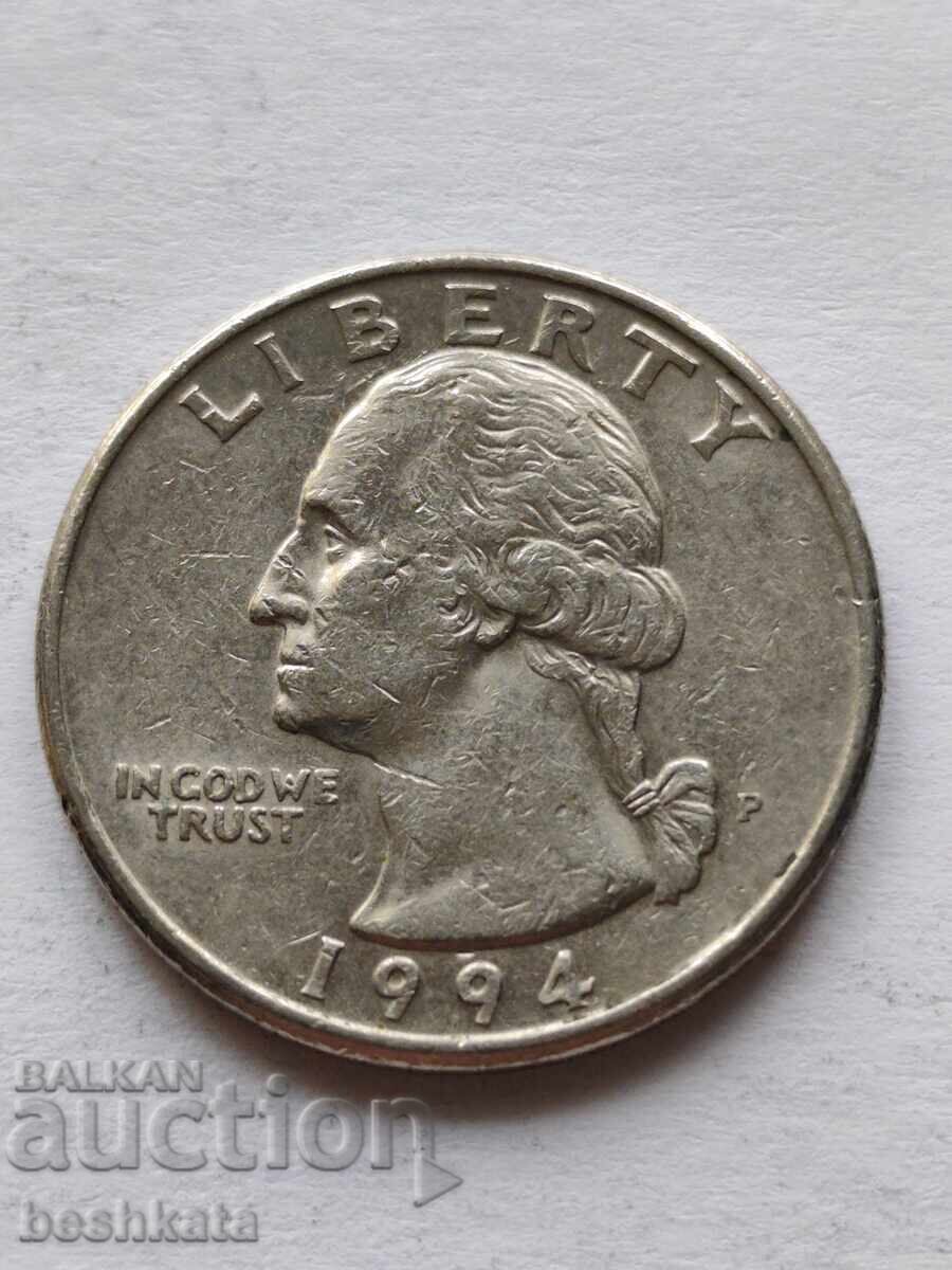 SUA - 1/4 dolar (1984 P)