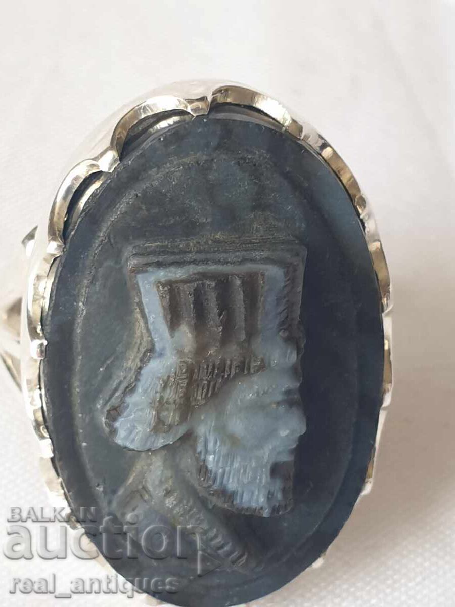 Inel de argint cu gemă - 7