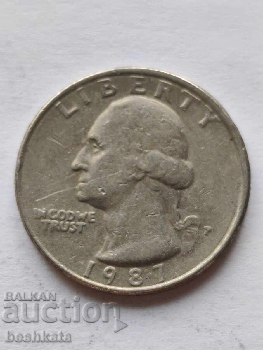 ΗΠΑ - 1/4 δολάριο (1987 P)