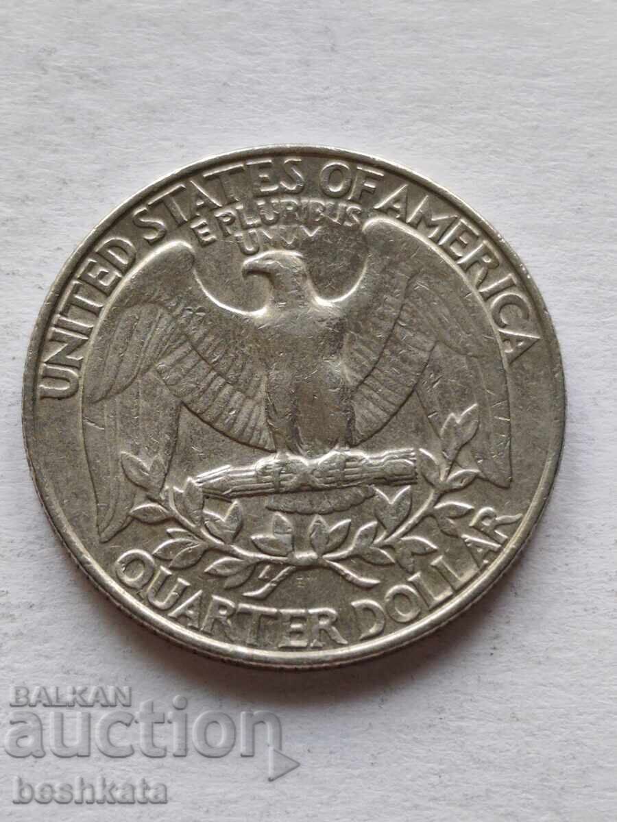 ΗΠΑ - 1/4 δολάριο (1989 P) με τιμή € 0.35 | 0.68 BGN ΗΠΑ - 1/4 δολάριο (1989 P) με τιμή € 0.35 | 0.68 BGN