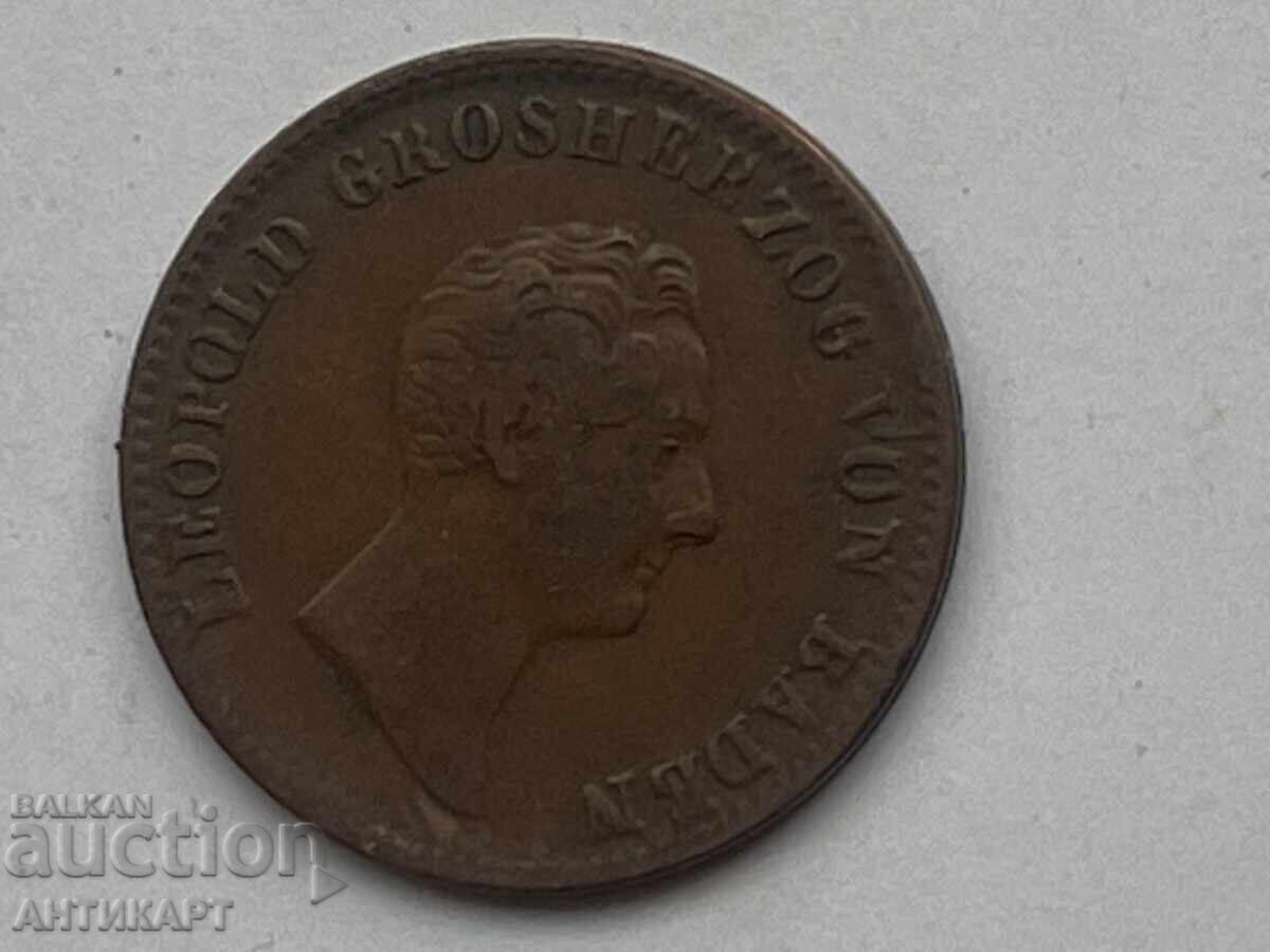Licitație Germania 3 monede 1, 3 și 6 kreuzer Baden 1834,1835,1841