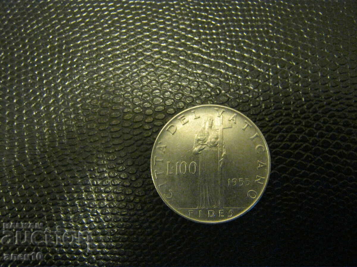 Vatican 100 Lire 1955