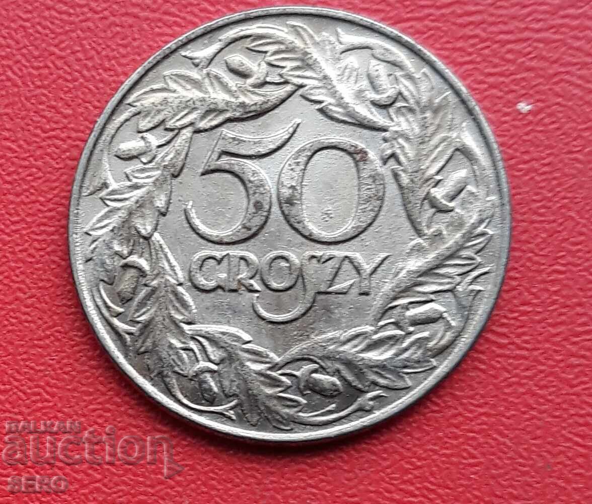 Polonia - 50 groși 1938 Polonia - 50 groși 1938