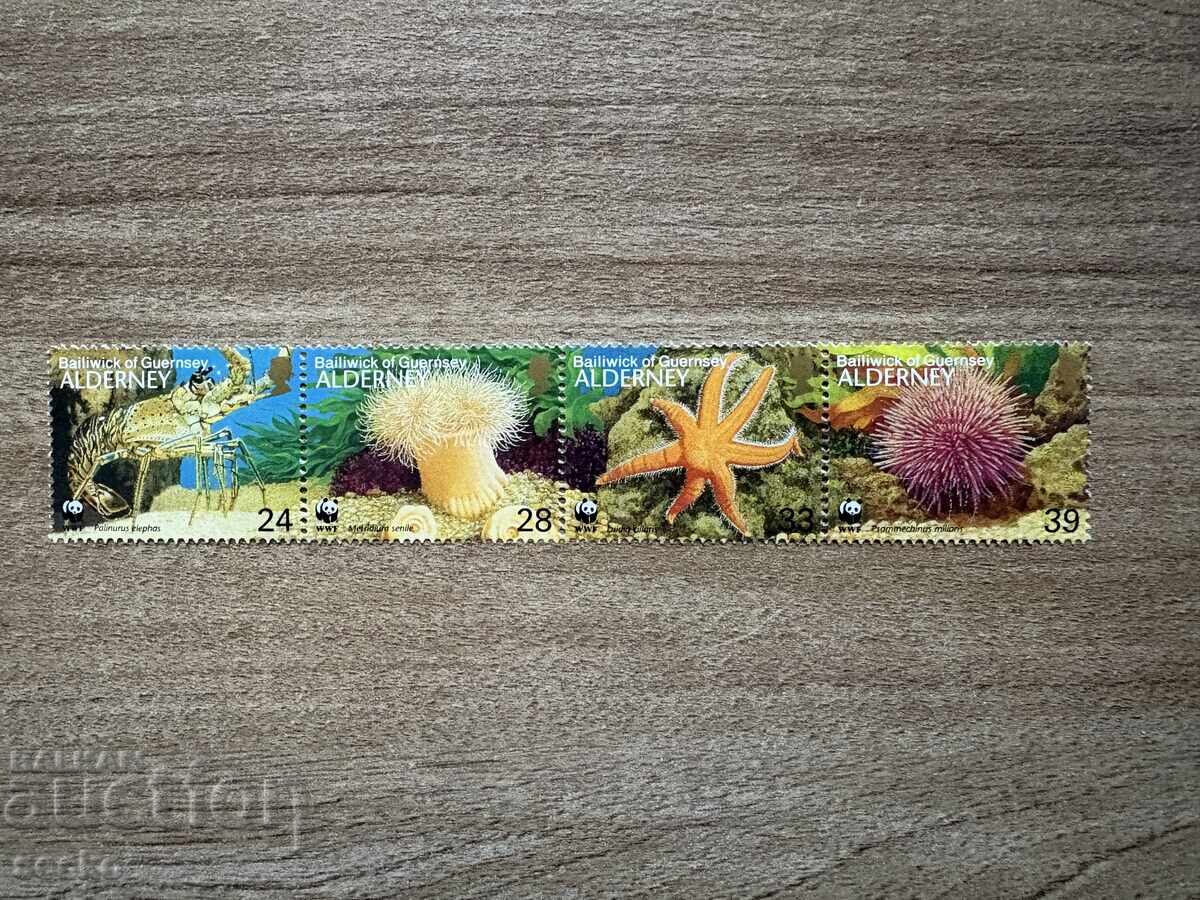 Alderney - Viață marină (1993) MNH