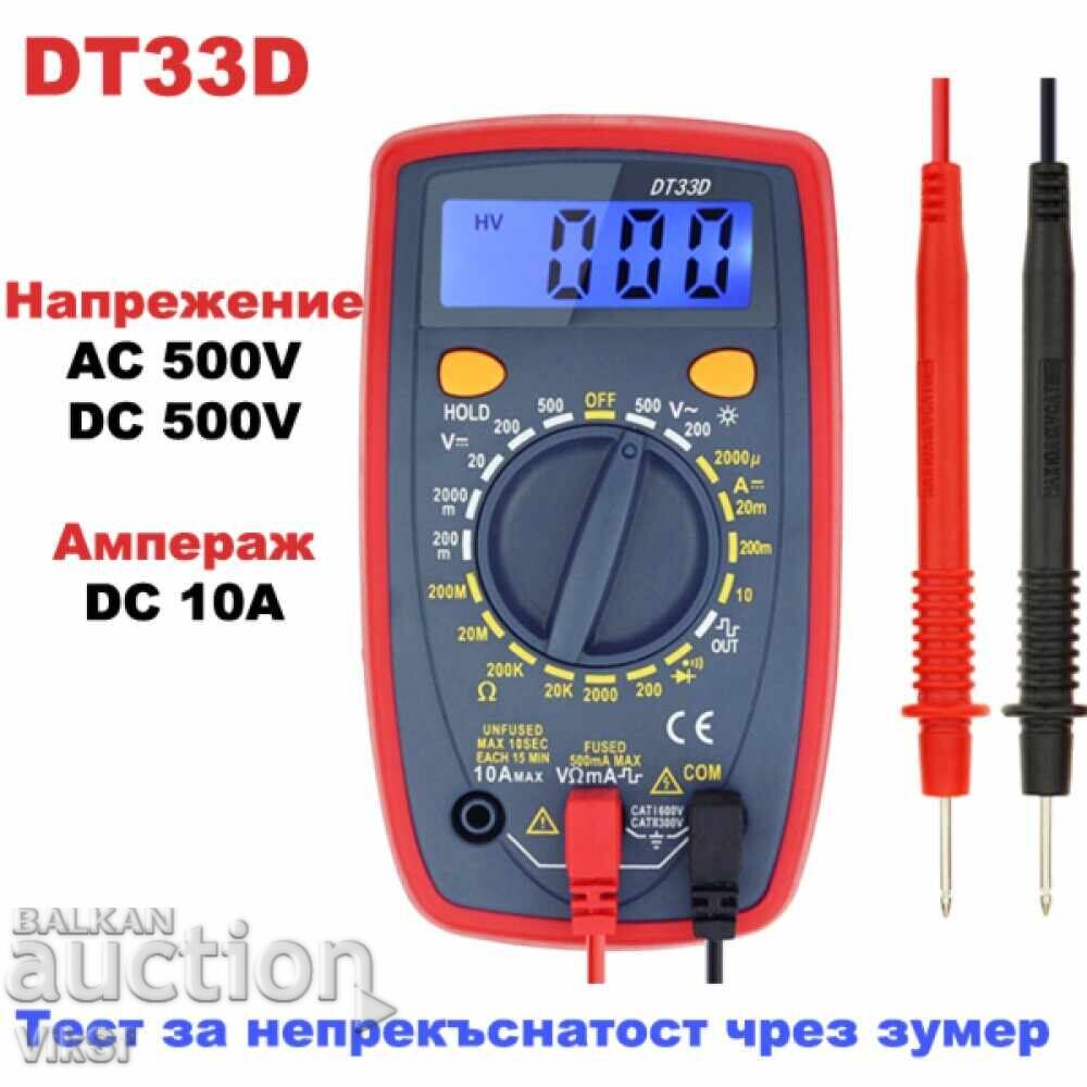 Licitație Multimetru Digital DT-33D Multimetru