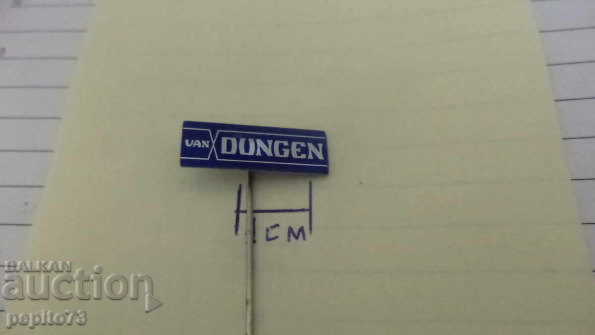 значка рекламна,Van Dunge, марка транспортна компания с цена € 1.00 | 1.96 лв.
