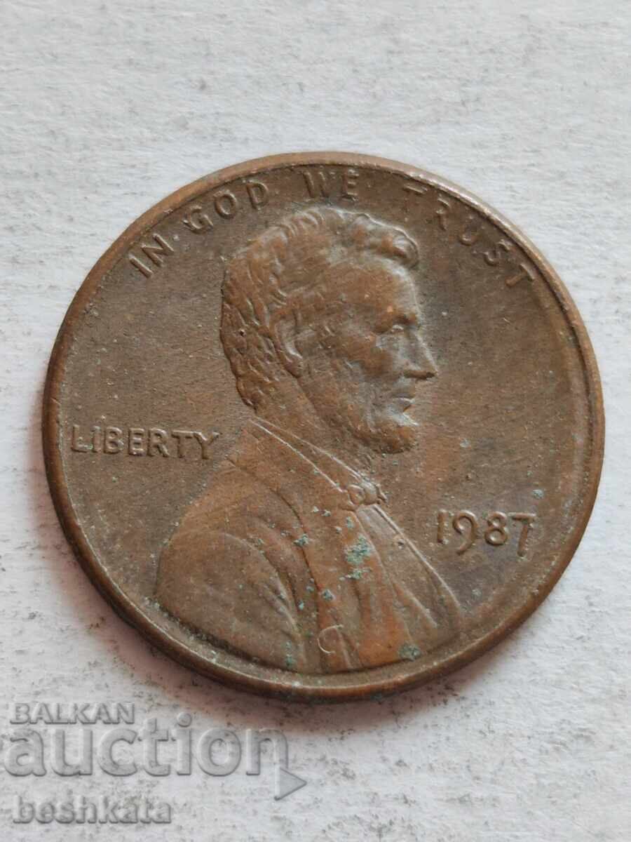 SUA - 1 cent (1987) SUA - 1 cent (1987)