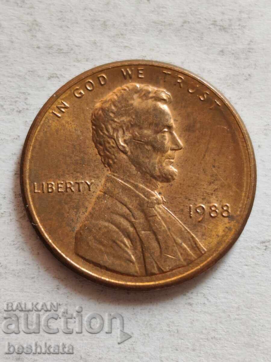 ΗΠΑ - 1 σεντ (1988) ΗΠΑ - 1 σεντ (1988)