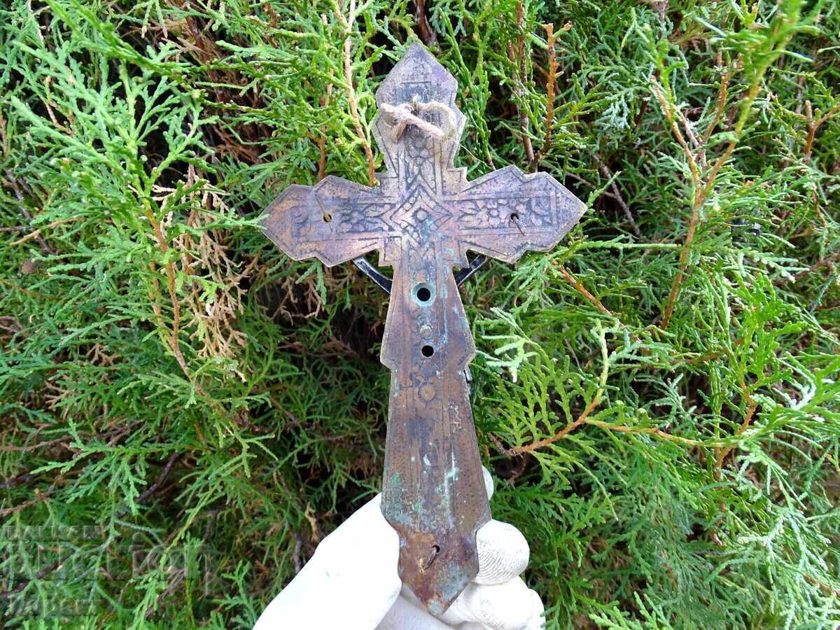 Cruce de bronz de perete ortodoxă veche PSX cu preț € 29.99 | 58.66 BGN