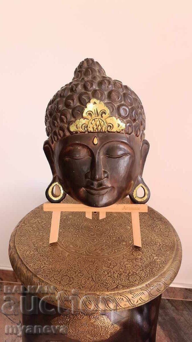 Аукцион Буда със затворени очи,символизиращ медитация и вътрешен мир