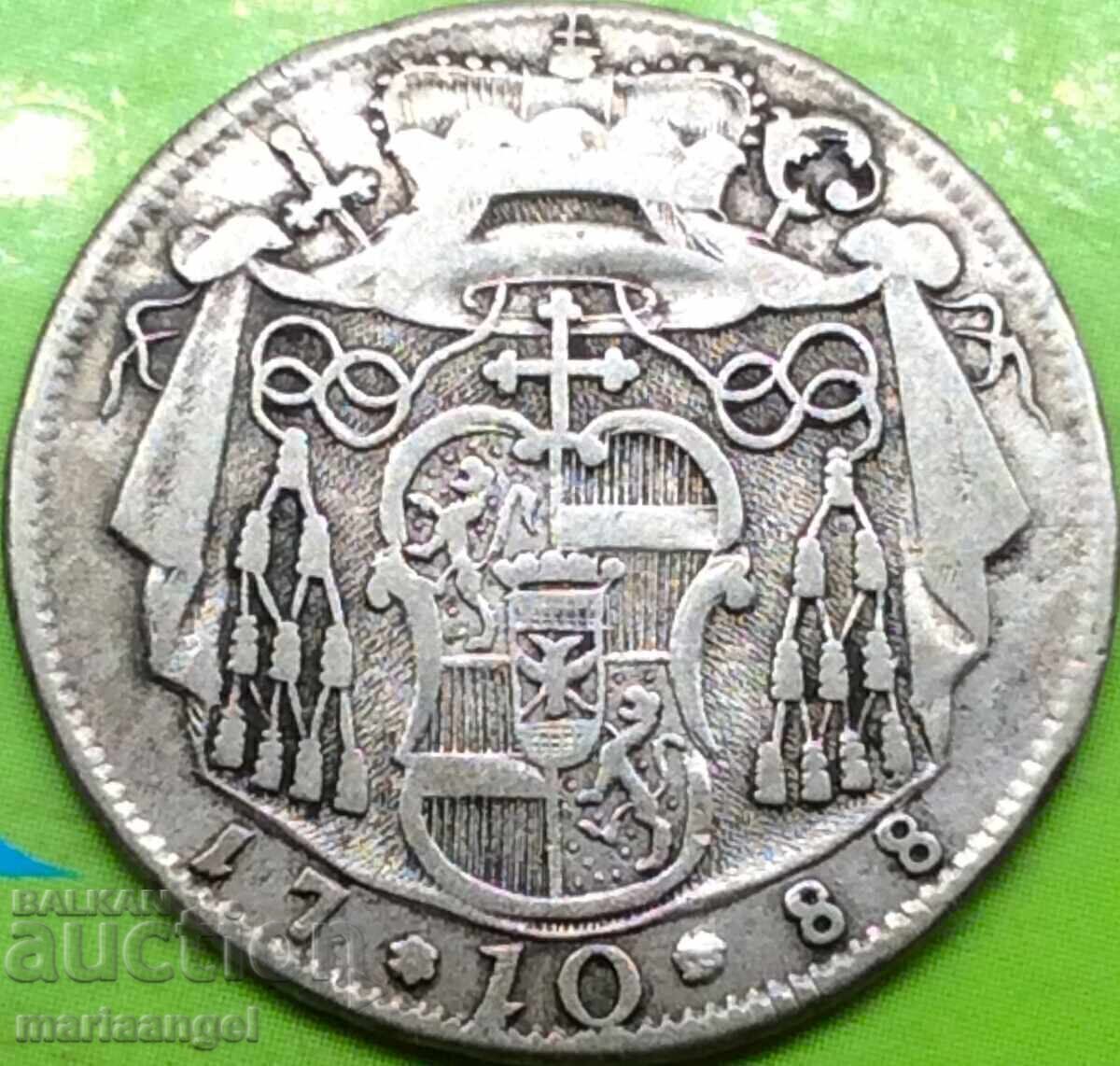 Австрия 10 кройцера 1788 Залцбург Иероним фон Колоредо рядка - 5