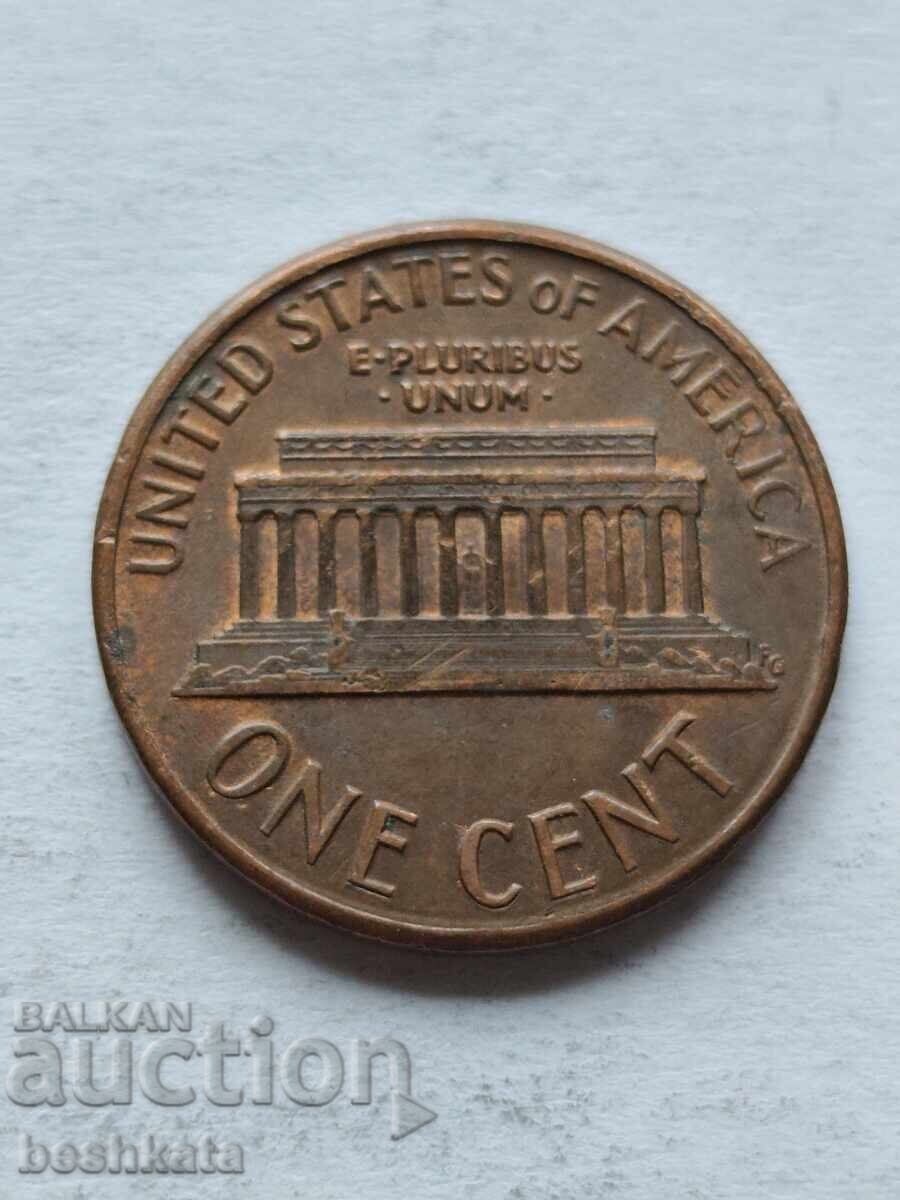 SUA - 1 cent (1989 D) cu preț € 0.11 | 0.22 BGN