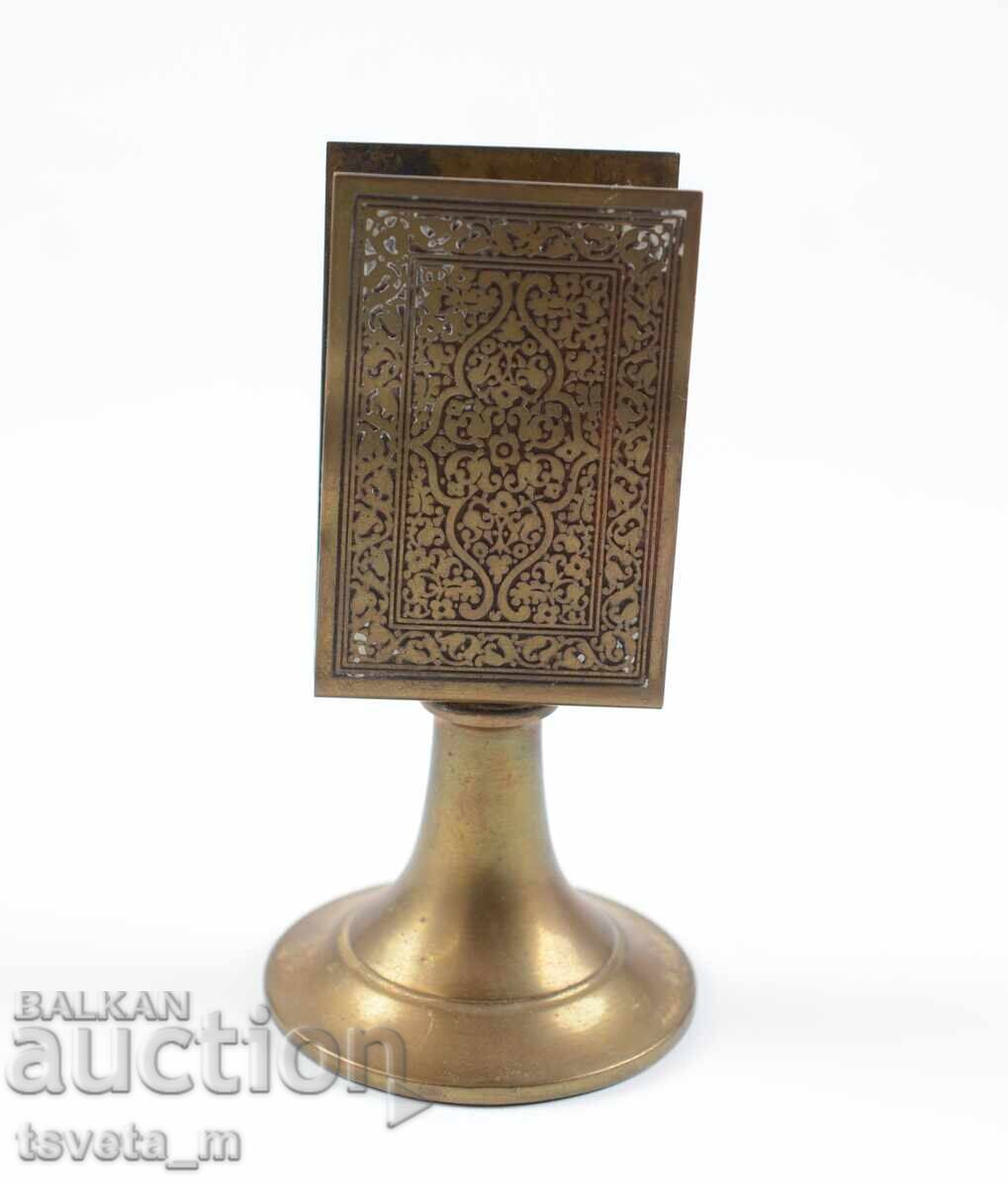 Αντίκα μπρούτζινος θήκη σπίρτων