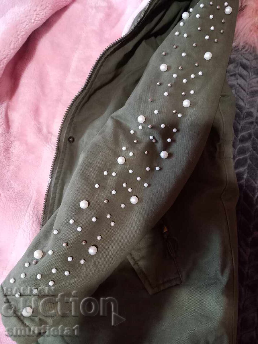 Livrarea PARKA - Geacă groasă de iarnă mărimea S pentru fetiță de 160cm