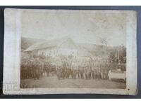 Fotografie veche militară, card