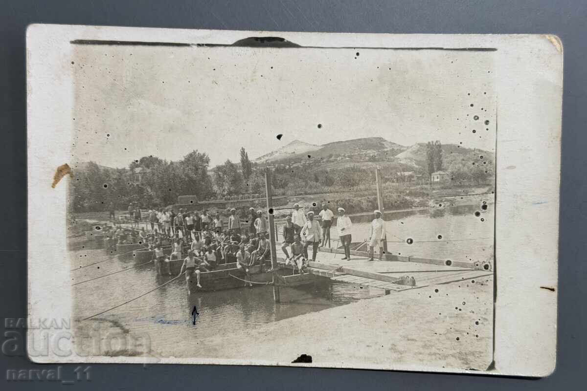 Fotografie veche militară, card