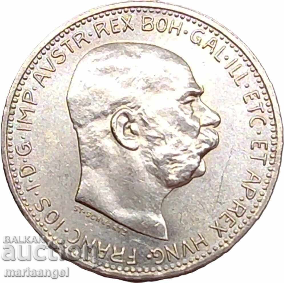 Auction Austria 1 Krone 1915, fineness 835, weight 5g silver Auction Austria 1 Krone 1915, fineness 835, weight 5g silver