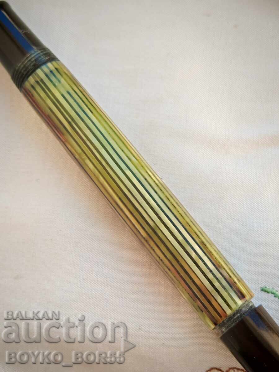 Παράδοση Σπάνια Γνήσια Γερμανική Πένα Pelikan 400 Χρυσό Μύτη 585