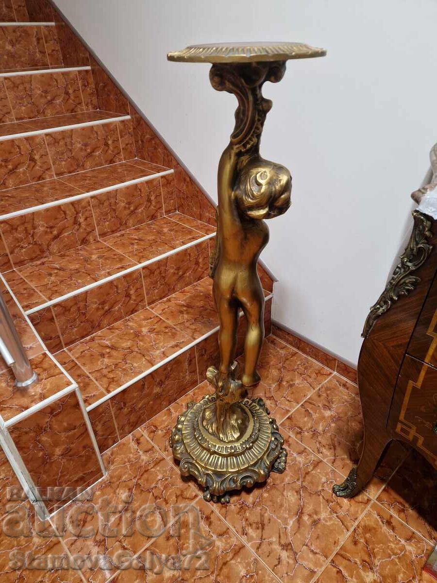 Unică coloană antică suport piedestal - 6