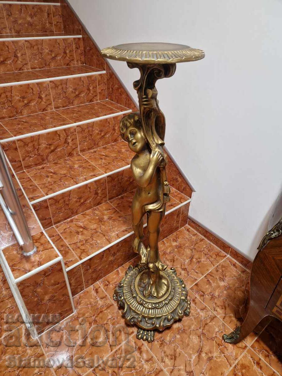 Уникална антикварна колона поставка постамент