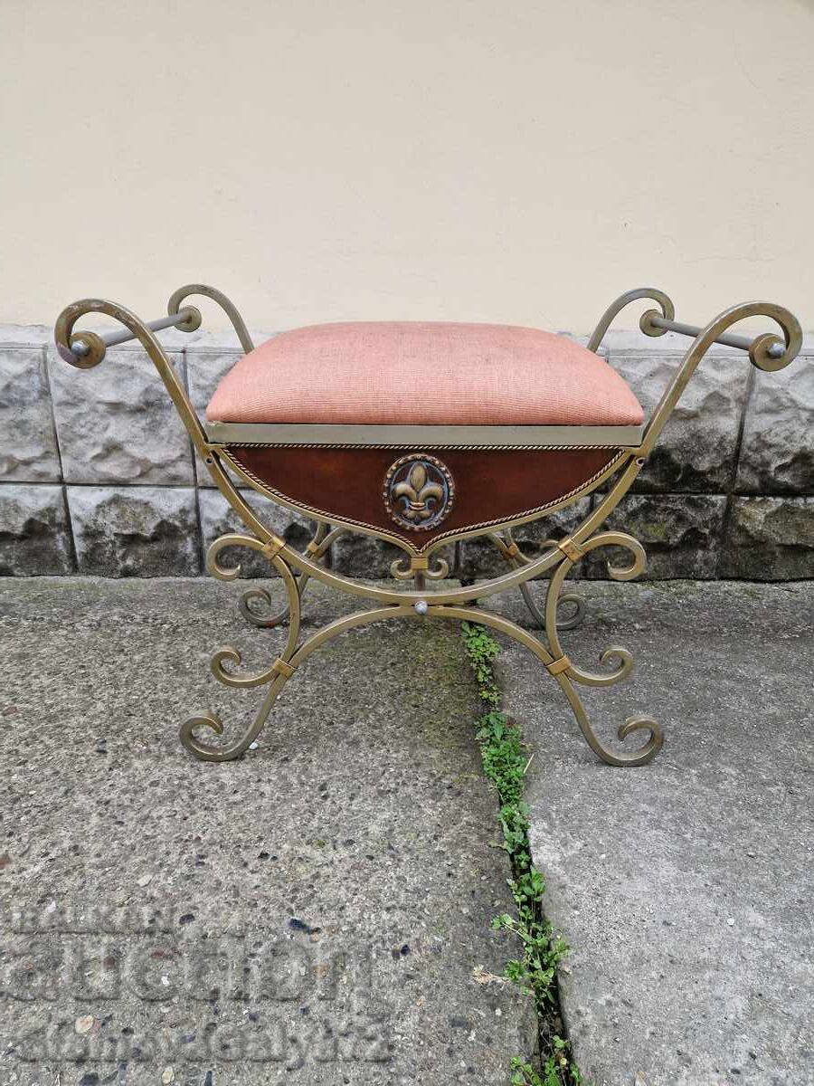 Аукцион Рядка антикварна френска табуретка пейка Регентство