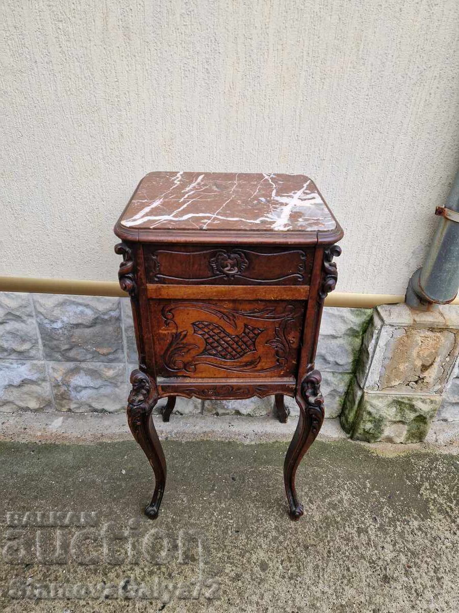 Rar humidor antic francez din marmură masivă