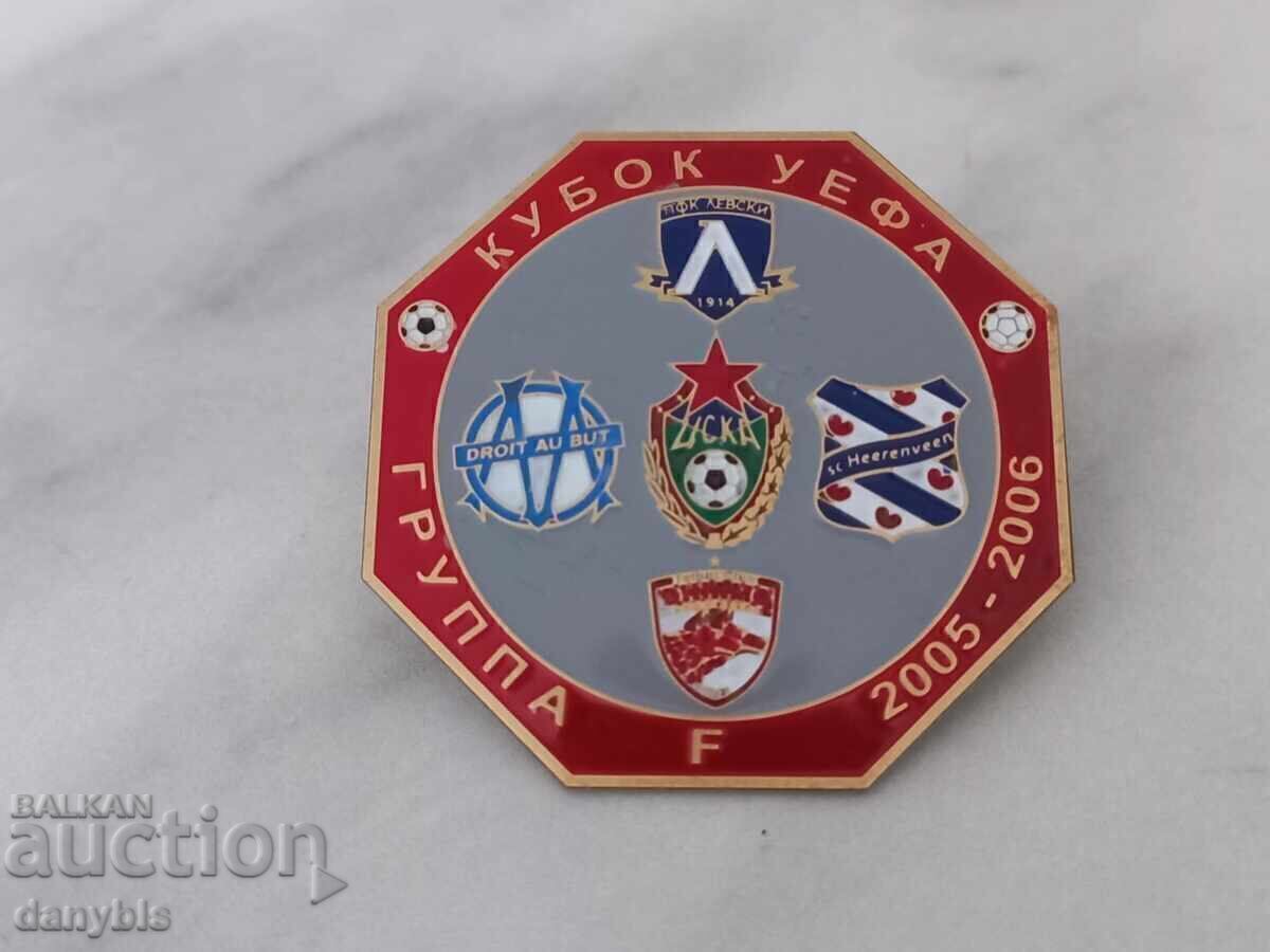 Insigna fotbal - Levski - Cupa UEFA - 2005-06 Insigna fotbal - Levski - Cupa UEFA - 2005-06