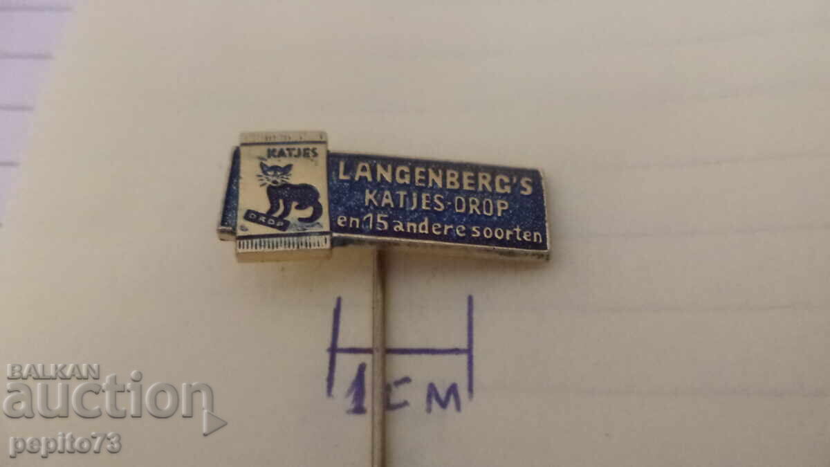 Διαφημιστικό σήμα, Langenbercs katjes Drop, μάρκα καραμέλας με τιμή € 1.00 | 1.96 BGN