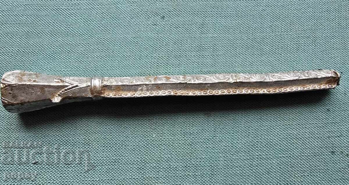 Țigaretă veche de argint - 5