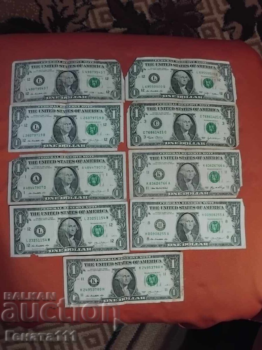 банкноти 1 долар
