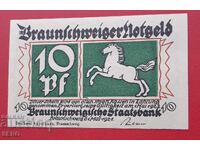 Банкнота-Германия-Брауншвийг-10 пфенига 1921