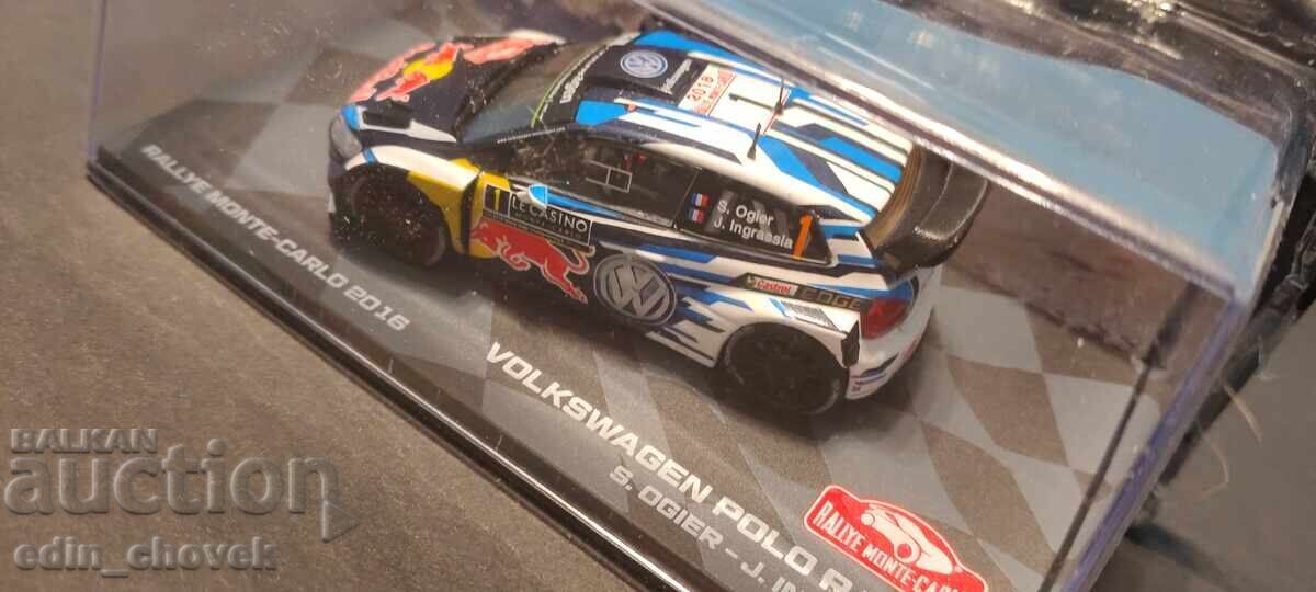 Auction  1/43 Eaglemoss VOLKSWAGEN POLO R WRC Monte Carlo 2016 New