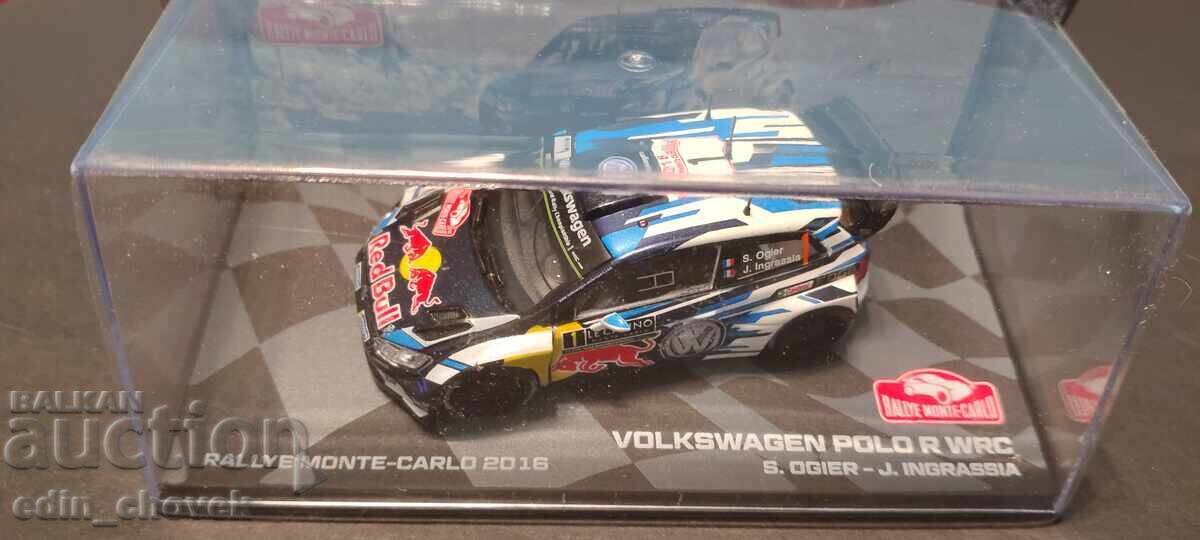 1/43 Eaglemoss VOLKSWAGEN POLO R WRC Monte Carlo 2016 New