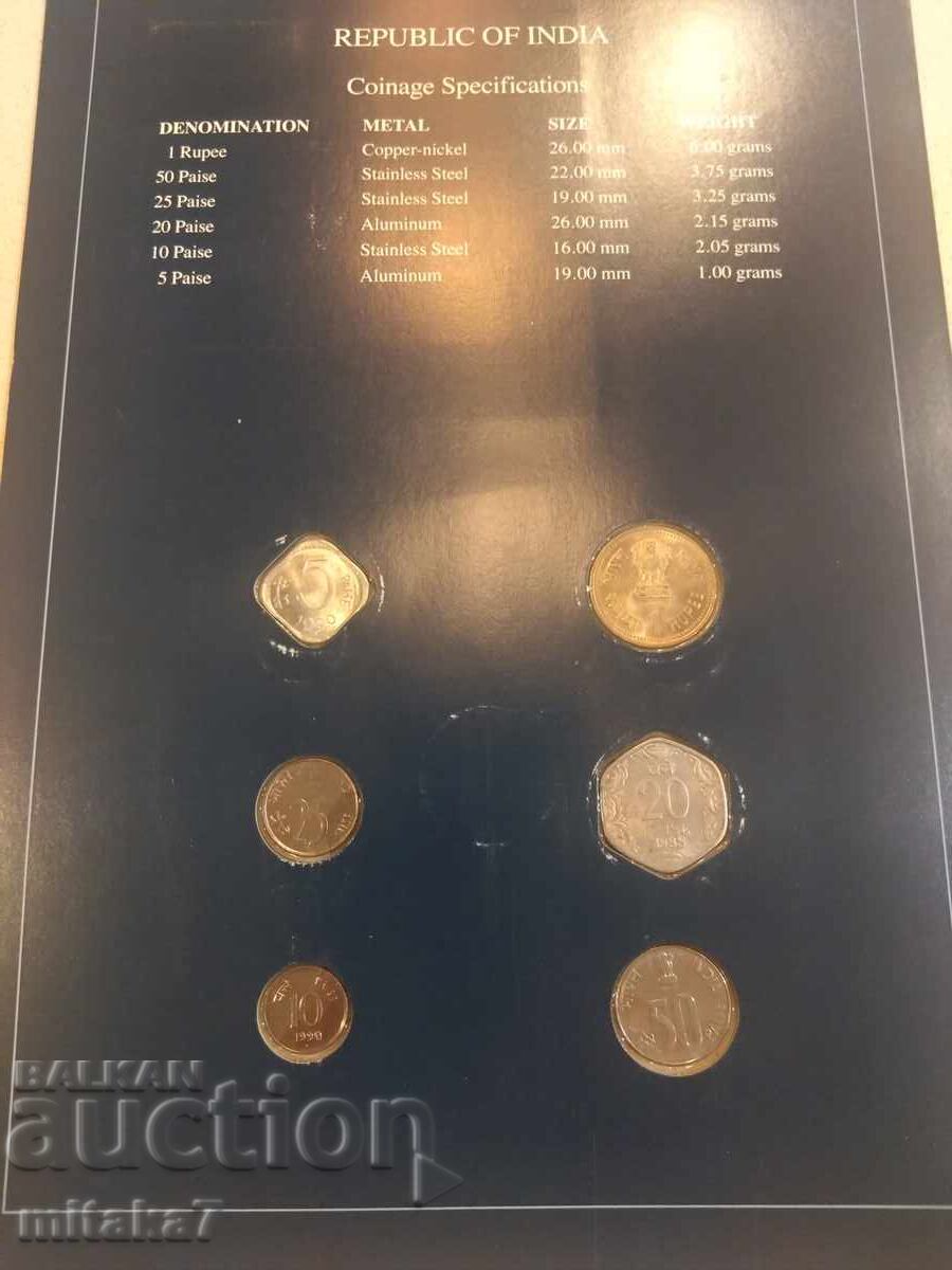 Auction  Set of coins and postage stamp, India