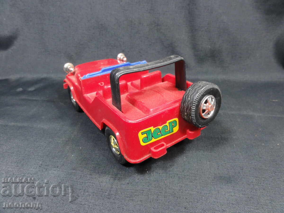 Licitație BZTS VECHE RETRO SOCIALISTĂ PLASTICĂ JUCĂRIE CĂRUCIOR JEEP