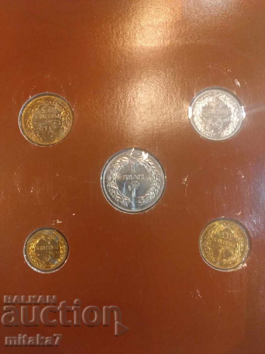 Delivery of Set of coins and postage stamp, Lebanon