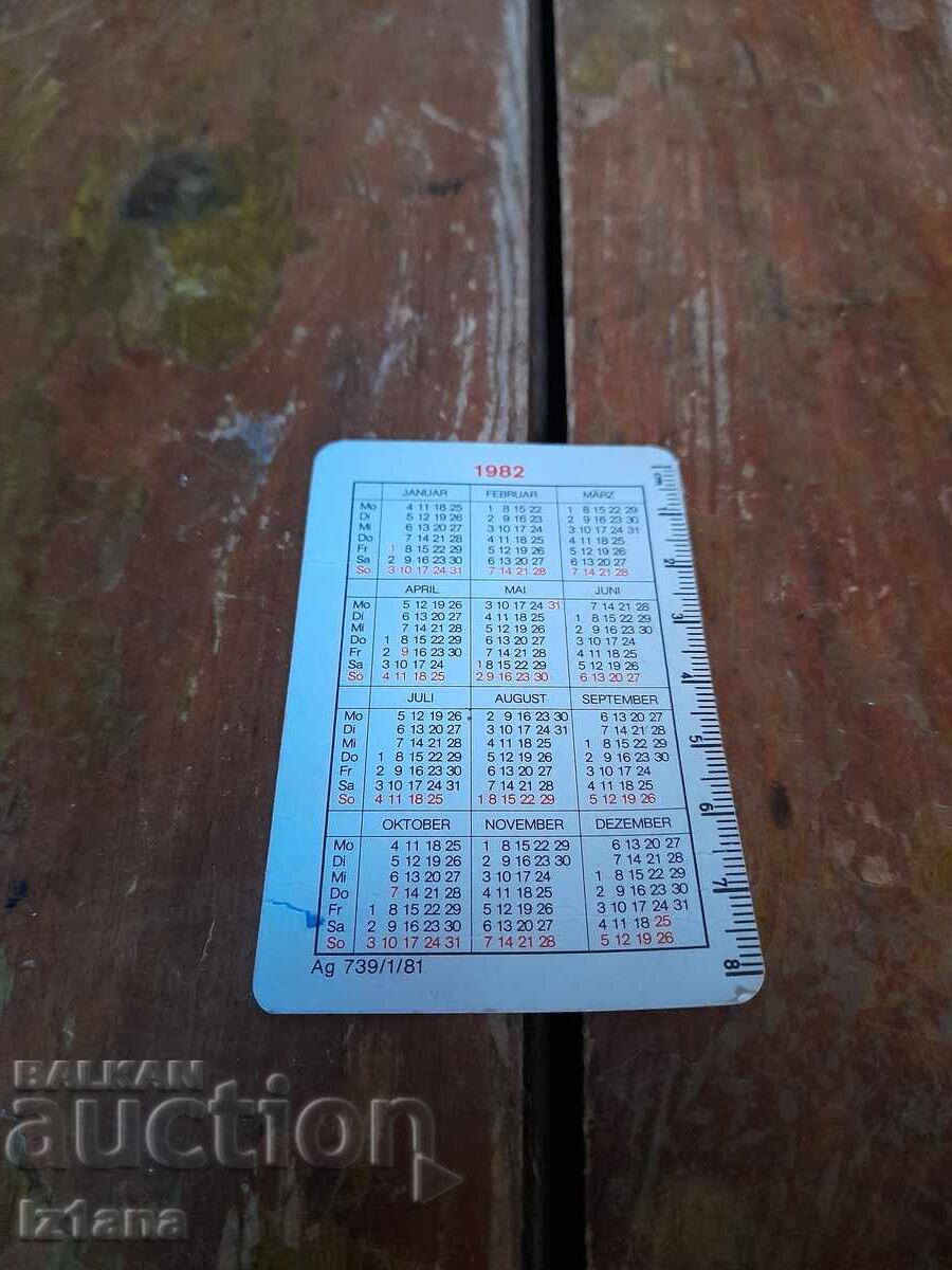 Calendar IFA 1982 cu preț € 6.00 | 11.74 BGN