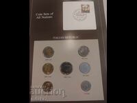Set of coins and postage stamp, Italy