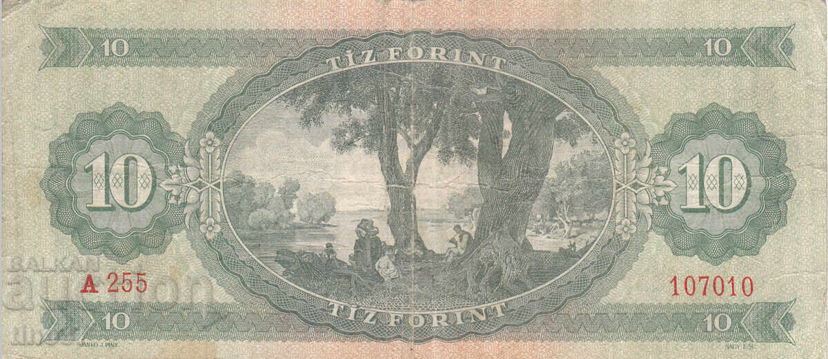 Licitație tino37 - UNGARIA - 10 FORINȚI - 1962g