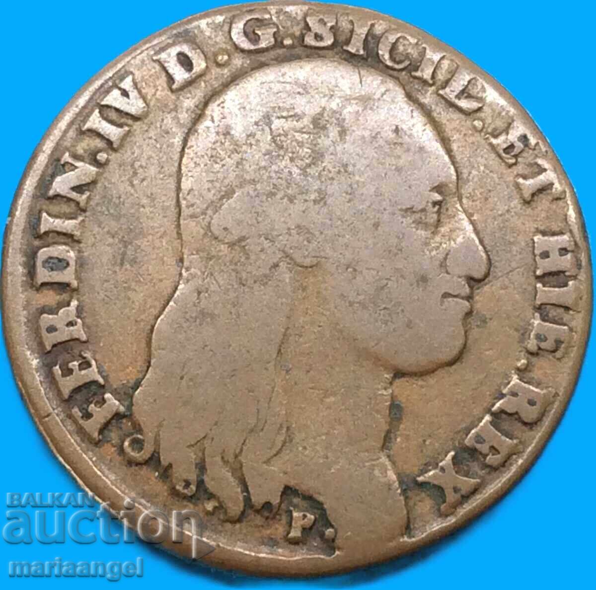 Naples 8 Tornesi 1797 Ιταλία 15,14 g μέλι - 7 Naples 8 Tornesi 1797 Ιταλία 15,14 g μέλι - 7