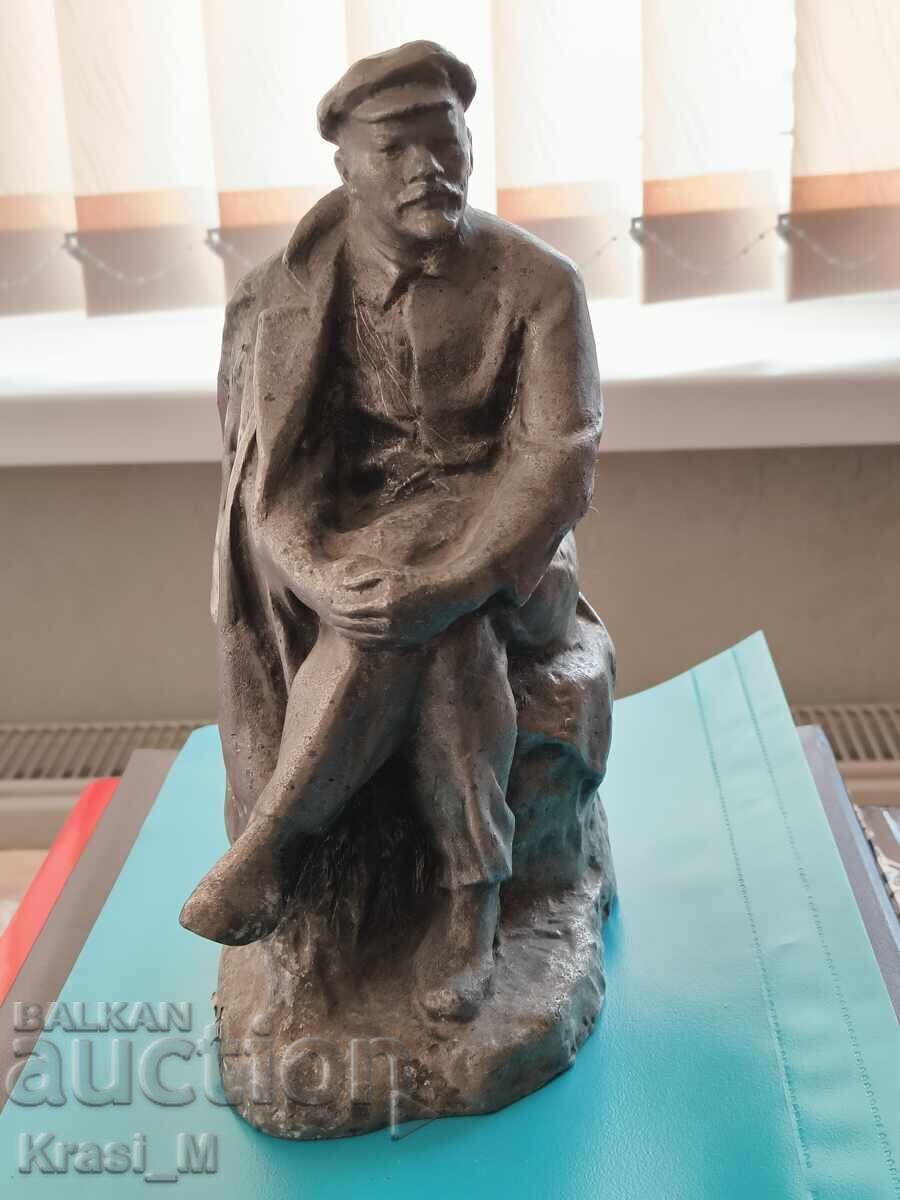 Very realistic and rare metal statuette of Lenin - 5