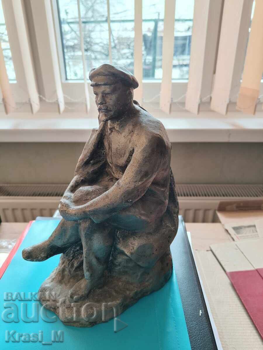 Very realistic and rare metal statuette of Lenin - 7