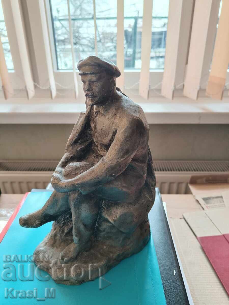 Statuetă metalică foarte realistă și rară a lui Lenin - 7