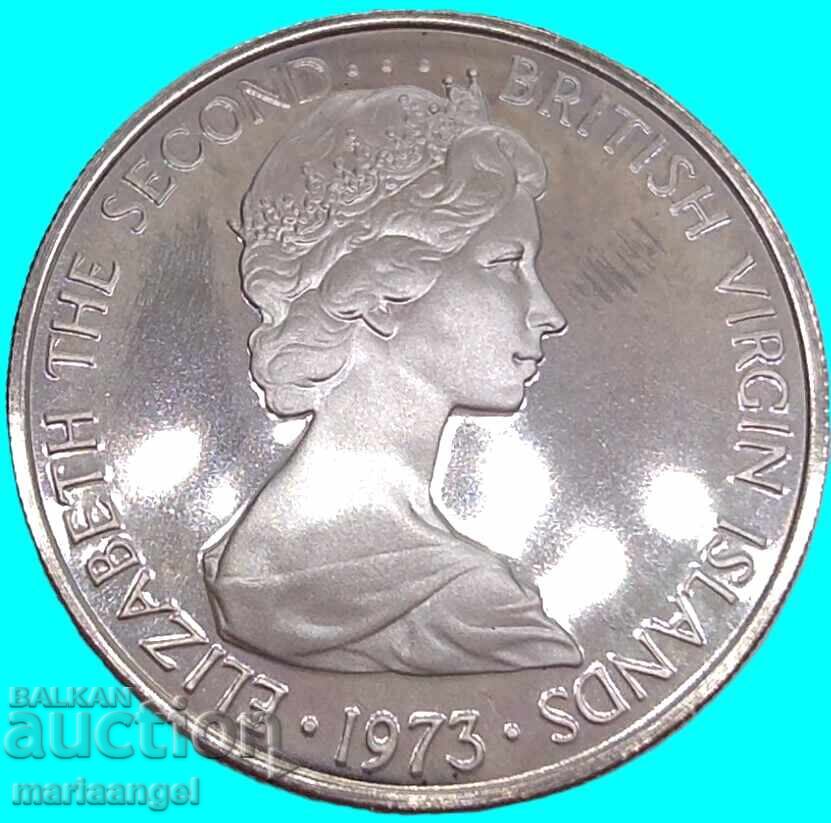 10 Cents 1973 PROOF UNC British Virgin Islands with price € 6.50 | 12.71 BGN
