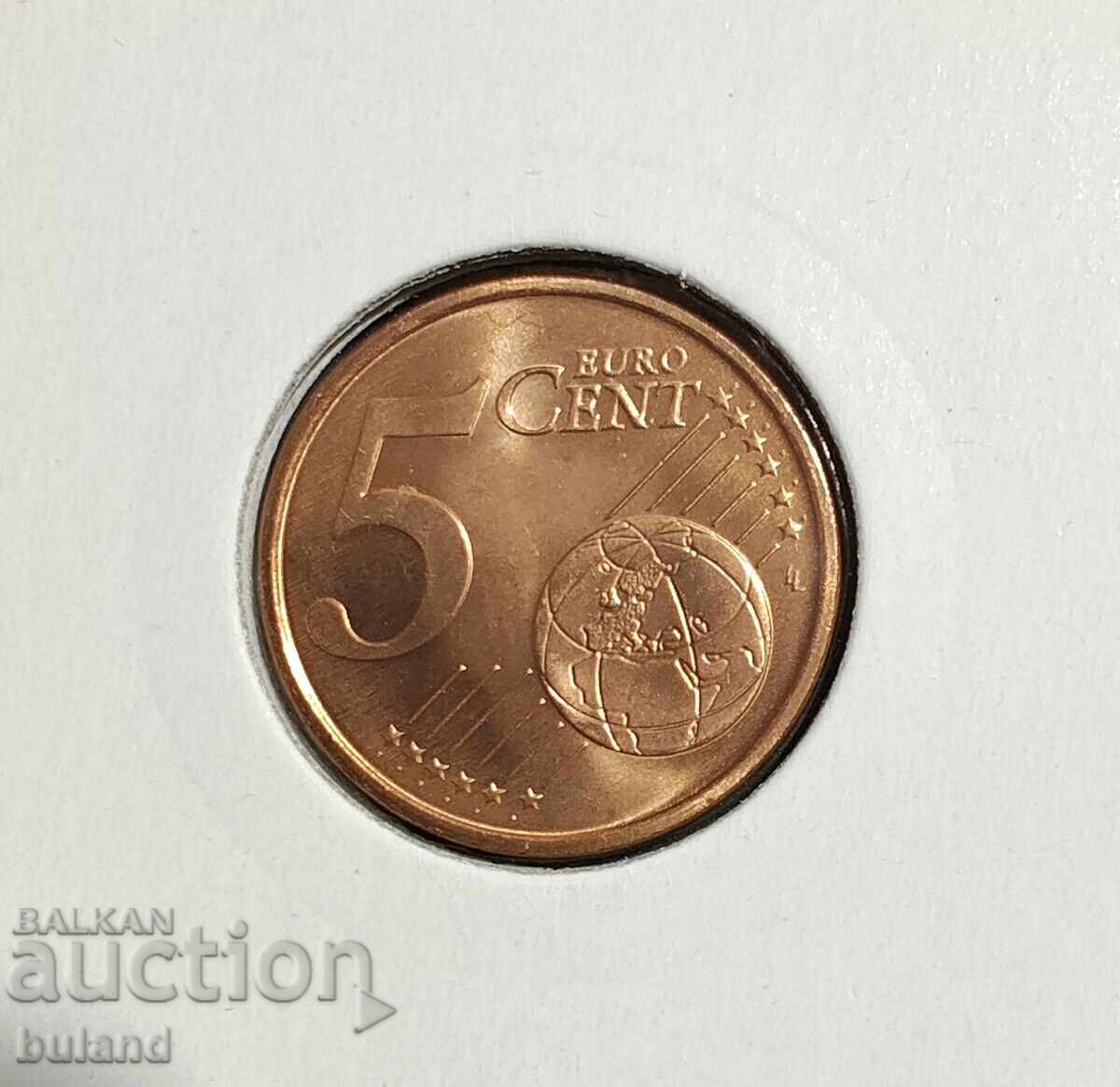 Portugal UNC Euro Coin 5 Cent 2002 Euro Cent Portugal with price € 2.70 | 5.28 BGN