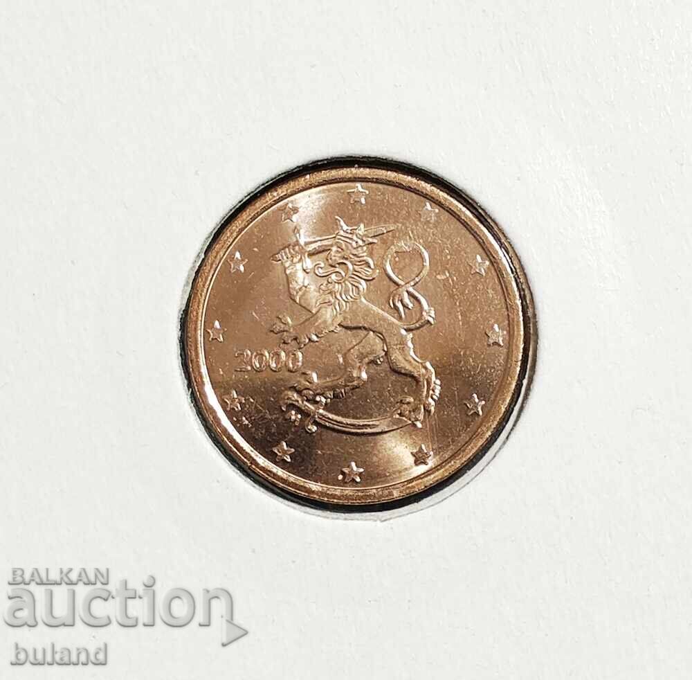 Финландия UNC Евромонета 2 Цента 2000 Euro Cent Finland Евро Финландия UNC Евромонета 2 Цента 2000 Euro Cent Finland Евро