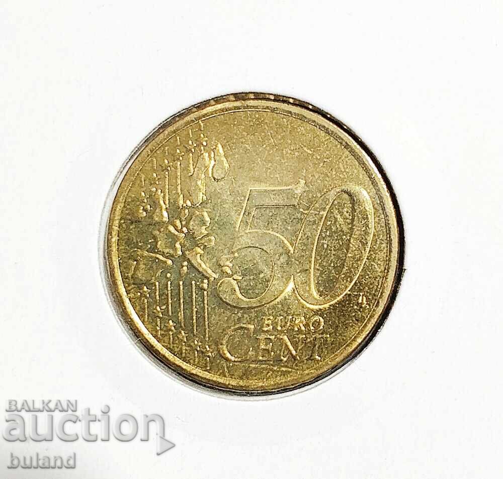 Franța UNC Monedă Euro 50 Cenți 2001 Cent Franța Euro Cent cu preț € 3.60 | 7.04 BGN