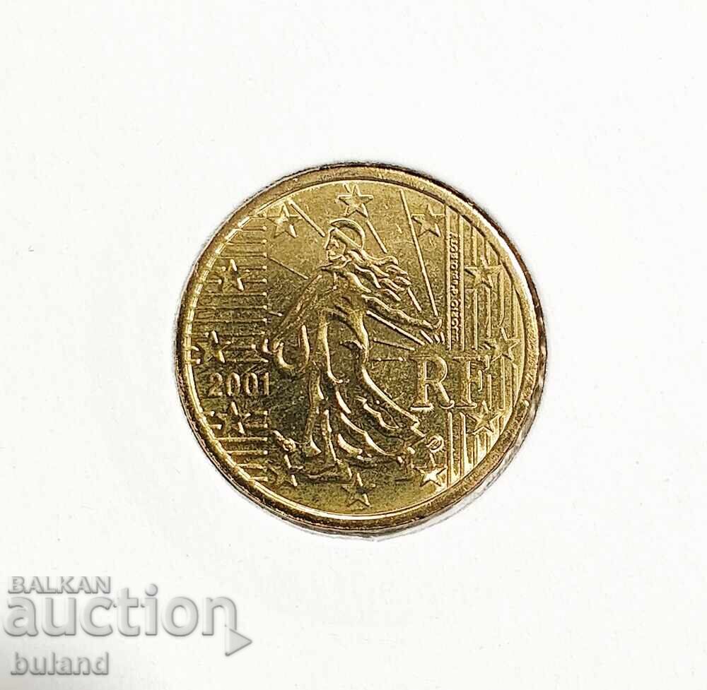Franța UNC Monedă Euro 10 Cenți 2001 Cent Franța Euro Cent Franța UNC Monedă Euro 10 Cenți 2001 Cent Franța Euro Cent