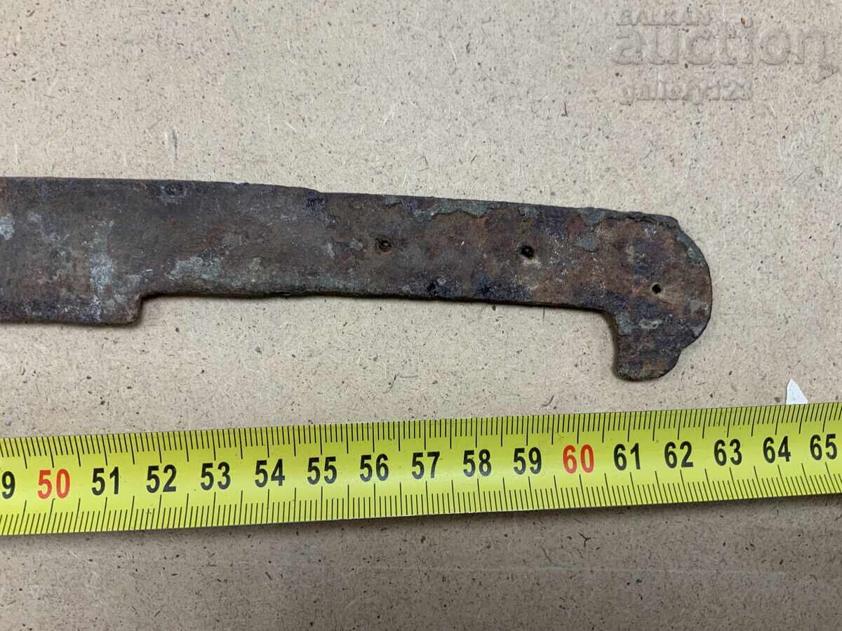 Iată traducerea:

Iatagan renascentist, lamă cu incrustații, tughra - 6