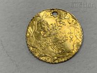 Gold Turkish Coin for Jewelry Hole